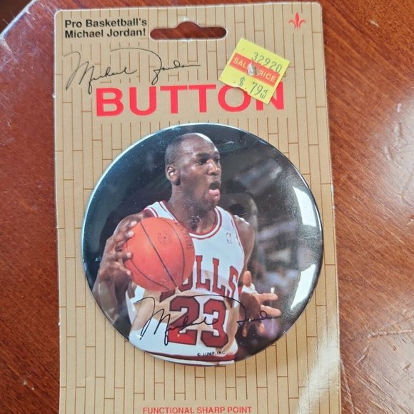 Michael Jordan Accessories Vintage Michael Jordan Button Pin